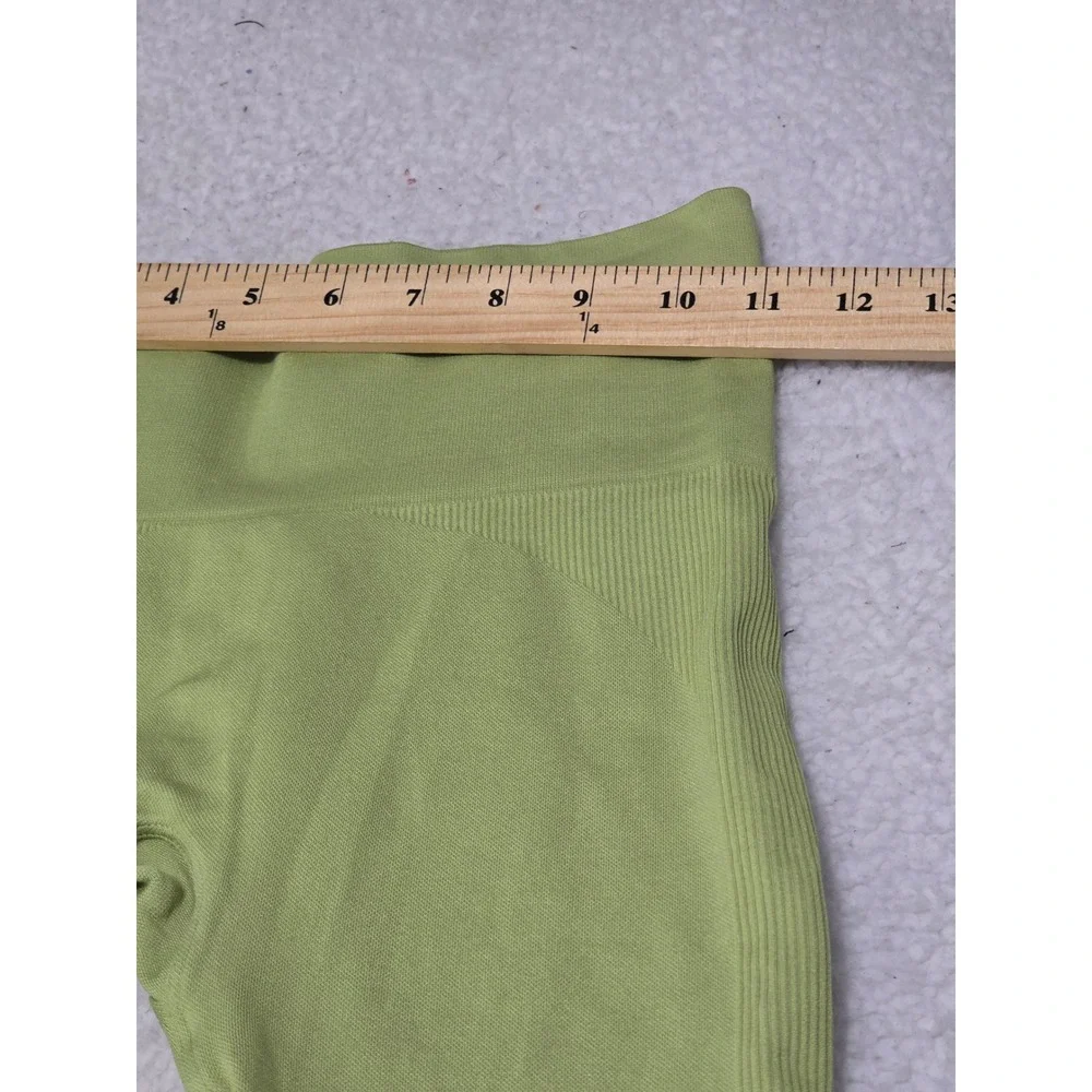 SET ACTIVE Bundle XS Sportbody Romper Teal Bodysuit Lime Green Ribbed Leggings - Picture 7 of 15